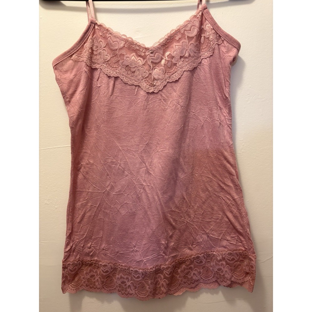 Y2K Studio Y Babydoll Cami Top Sz S  Lace Embroidered Coquette Fairy
